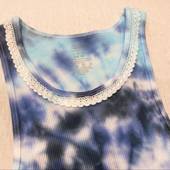 TIE DYE CROPPED TANK TOP - Picture 2 of 4